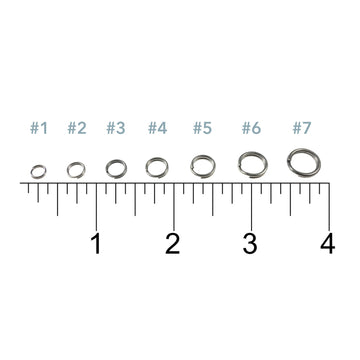 Rite Angler Split Ring Sizes